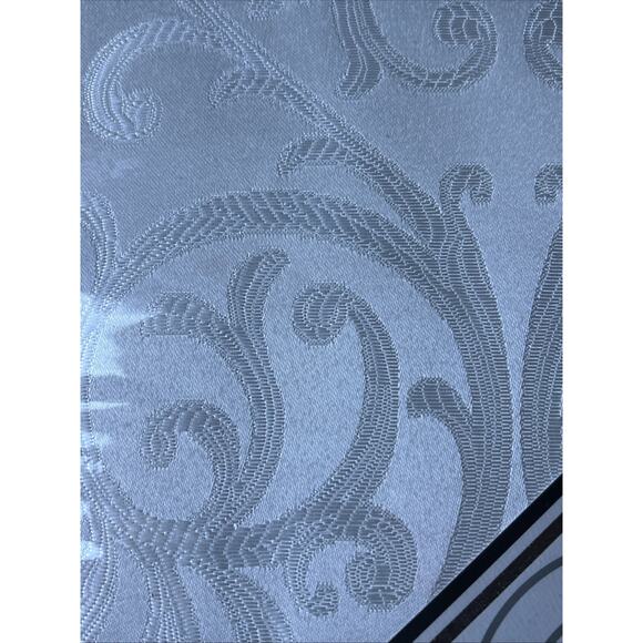 Luxury ANYA WATERFORD LINENS TABLECLOTH Oblong 70”x144” 12 To 16 WHITE RARE NEW - Picture 9 of 12